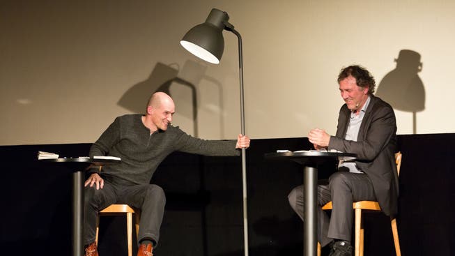 Jens Nielsen (l.) und Stefan Waghubinger im Kino Capitol Olten.