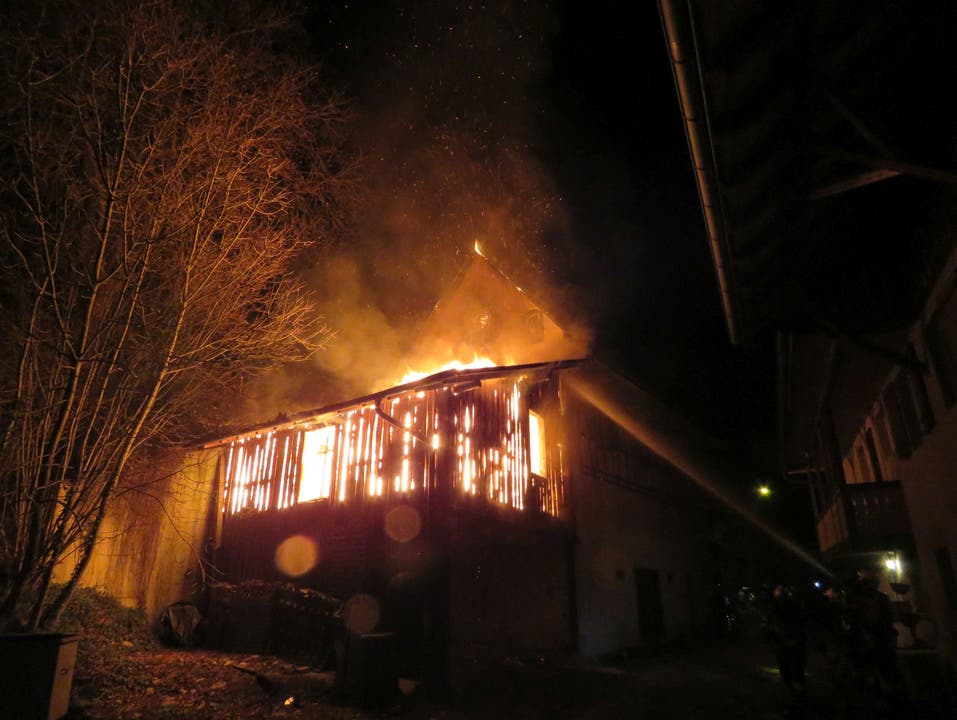 Ehrendingen (AG), 29. März 2017 Am späten Abend geht ein Schopf in Flammen auf. Das Feuer greift auf den Dachstock eines benachbarten Wohnhauses über. Zwei Personen, ein 25 und ein 27 Jahre alter Schweizer, können sich retten. Brandursache und Höhe des Sachschadens sind am Tag darauf unklar.
