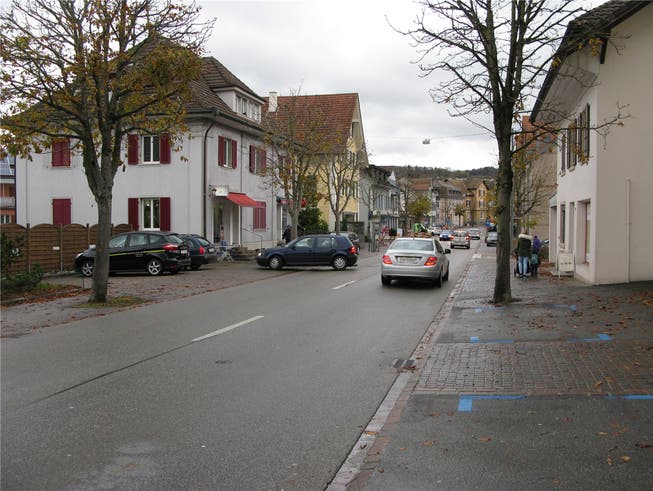 Um diesen Abschnitt geht es: Hauptstrasse Niedergösgen, in Blickrichtung Schönenwerd.