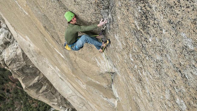 Adam Ondra am legendären Felsen «El Capitan» im Yosemite National Park in Kalifornien.