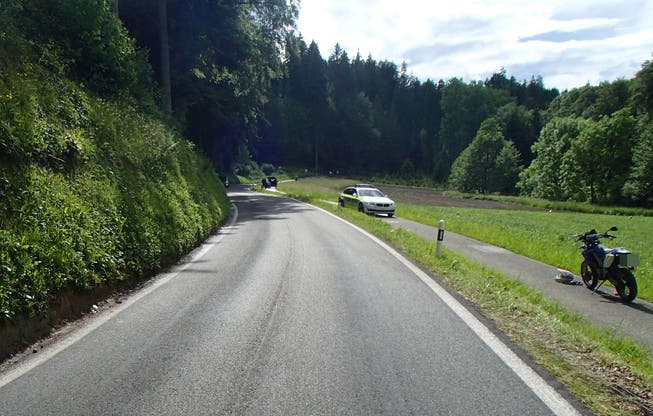 Am Freitag kam es in Ammerswil zu einer Streifkollision zweier Motoradfahrer. Der korrekt Fahrende kam dabei zu Fall.