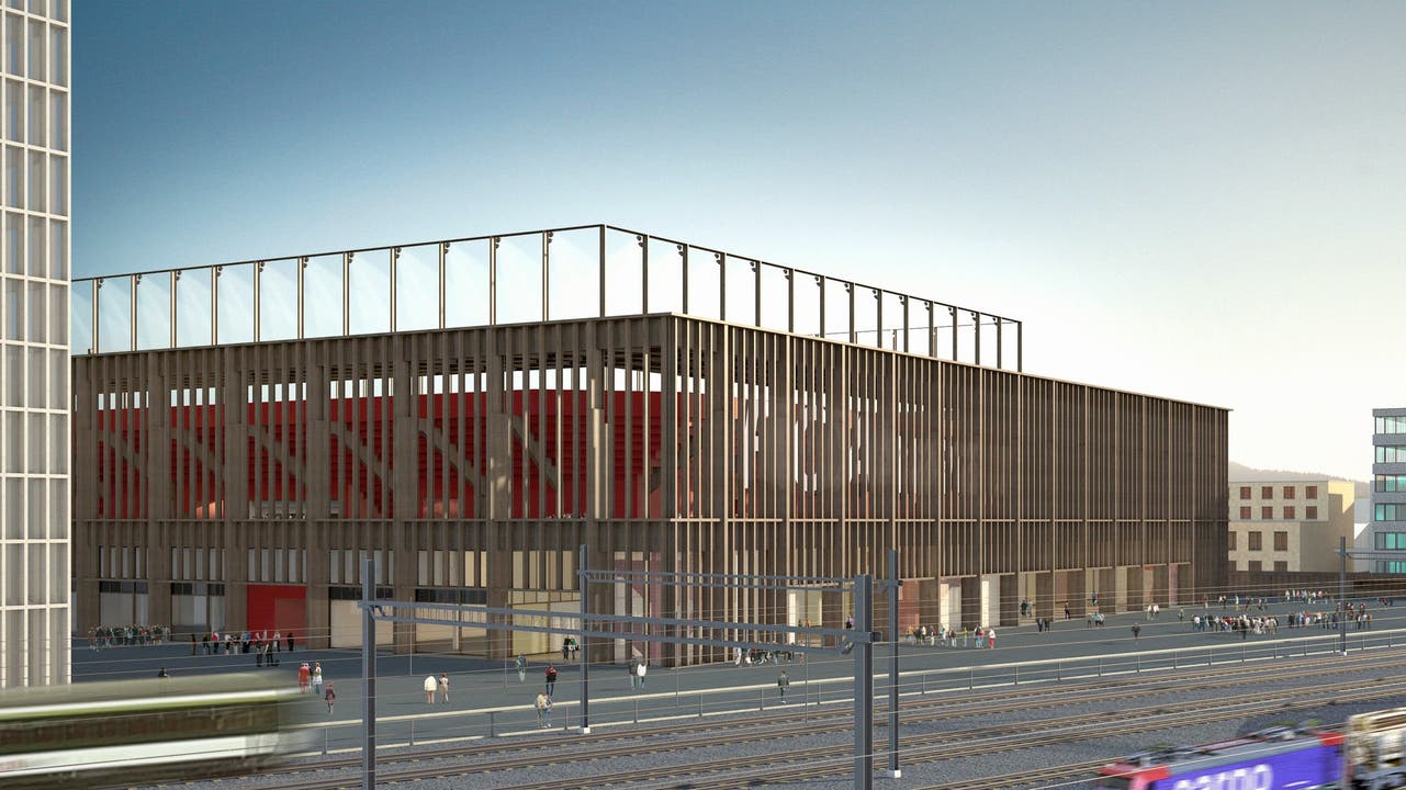 Visualisierung: So soll das Aarauer Fussballstadion aussehen
