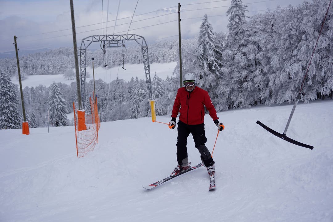 Auch der Skilift läuft noch am Mittwoch, Samstag und Sonntag