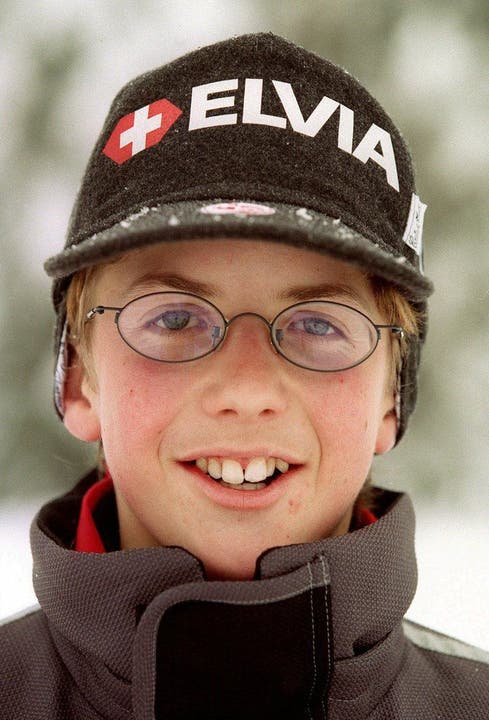 Simon Ammann als 16-Jähriger beim Auftaktspringen zur Vierschanzentournee in Oberstdorf im Jahr 1997