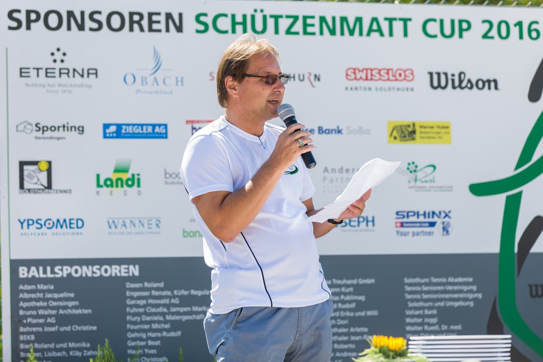 Clubpräsident Milek Kowalski freit sich über das gelungene Turnier