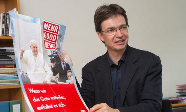 Theologischer Zweihänder: Charles Martig missioniert mit journalistischen Mitteln. Foto: Werner Rolli