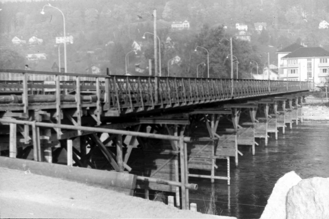 Aarebrücke 1948/49 Bald sieht es wohl wieder so ähnlich aus.