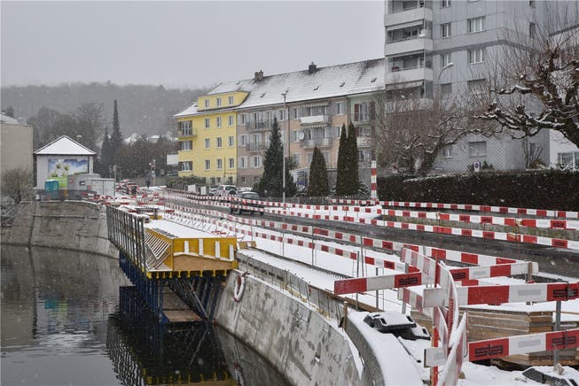 Nach knapp zwei Jahren wird die Baustelle an der Solothurnerstrasse im April/Mai geschlossen.