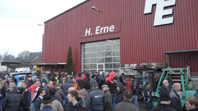 Der Erlös an der Liquidation der H. Erne Metallbau AG enspricht den ersten Schätzungen des Konkursamtes.