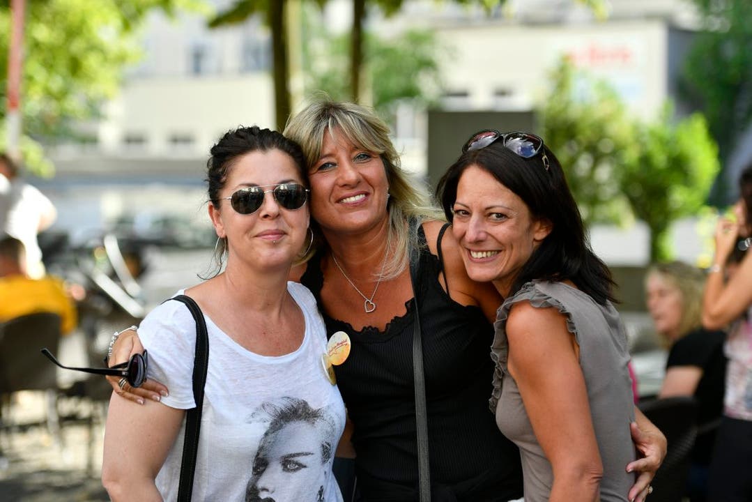 Silvia Ferrari, Lara Näf und Filomena Lotti amüsieren sich prächtig