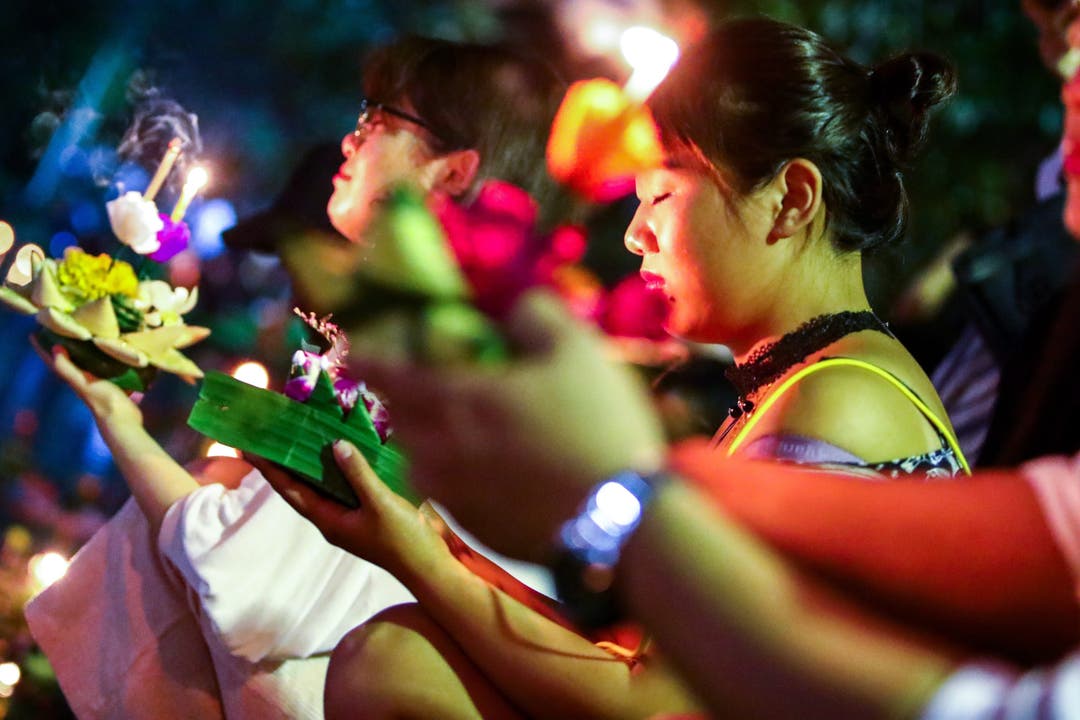 In Thailand fällt das Mondfest Loy Krathong mit dem Supermond zusammen