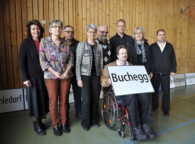 Der Gemeinderat Buchegg im Januar 2014.