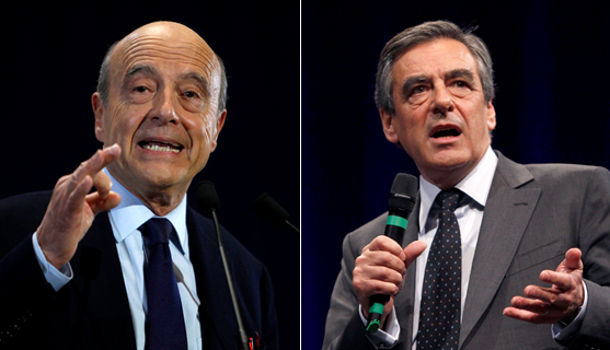 Kampf der Republikaner: Alain Juppé (links) und François Fillon.