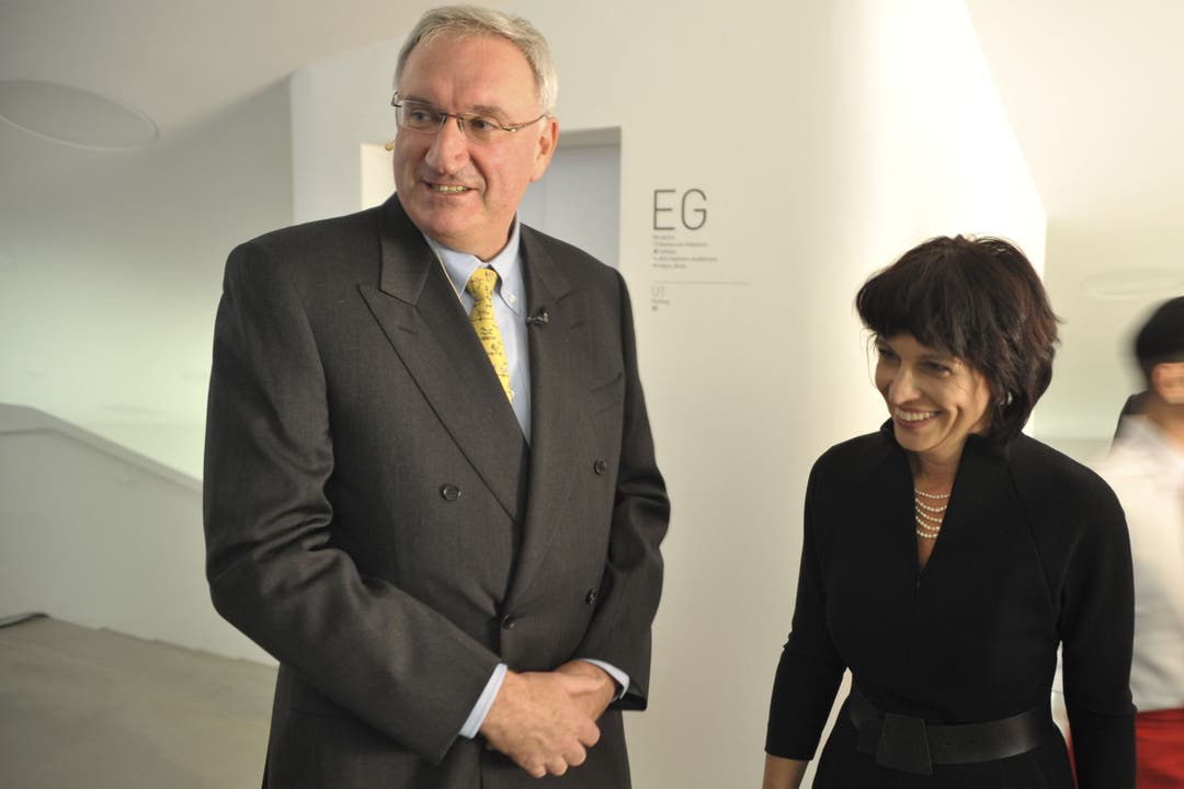 Einweihung des Actelion-Neubaus mit Bundesrätin Doris Leuthardt.