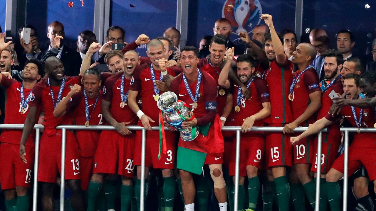 Portugal mit dem verletzten Ronaldo an vorderster Front feiert zum ersten Mal den Titel des Europameisters