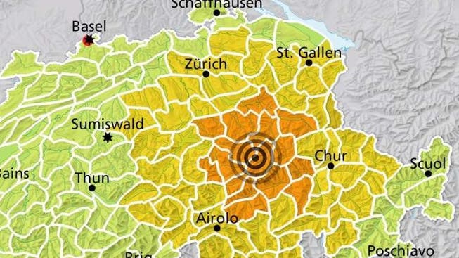 Erdbeben in Ortstock SZ