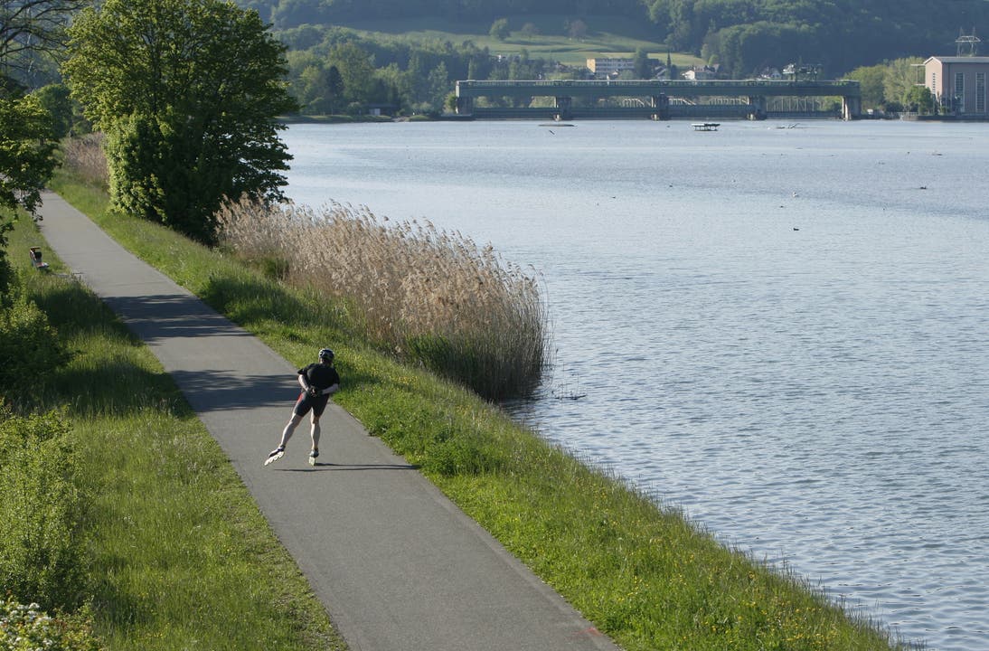 Den Weg rund um den Stausee nutzen auch viele Freizeitsportler – gerade an sonnigen Tagen.