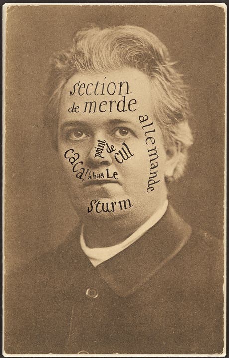 Raoul Hausmann Section de merde... allemande, 1921 Silbergelatineabzug auf Postkartenkarton, 14 x 9 cm Berlinische Galerie, Berlin