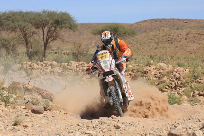 Herbert Brunner währen einer Rallye in Marokko im Jahr 2015.