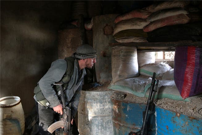 Ghouta, Vorort von Damaskus: Die Lage der gegen das Assad-Regime kämpfenden Rebellen ist kritisch.Bassam Khabieh/Reuters