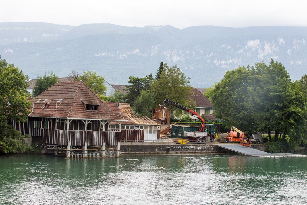 Das Clubhaus des Solothurner Ruderclubs wurde gnadelos abgerissen