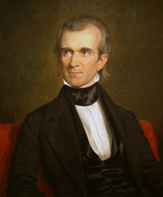 James Knox Polk (1845-1849) Die Wahl des Aussenseiters Polk zum demokratischen Kandidaten anstelle des ehemaligen Präsidenten Martin Van Buren sollte wegweisend für die amerikanische Geschichte sein. Die Annexion Texas' endet im Mexikanischen Krieg, welchen die USA gewinnt. Am Ende seiner Amtszeit verzichtet Polk freiwillig auf vier weitere Jahre.
