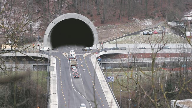So könnte der Tunneleingang bei der Siggenthalerbrücke aussehen. (Fotomontage)