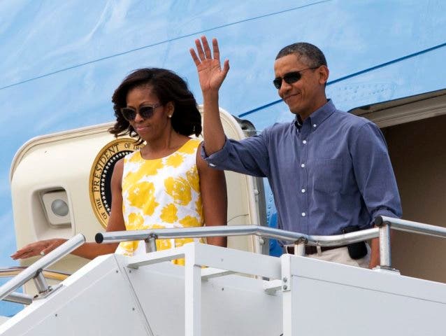 US-Präsident Obama und seine Frau Michelle verreisen in die Ferien