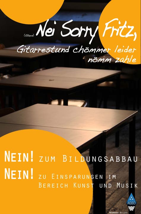 Diese Plakate der Kantischüler verbot der Bildungsdirektor.
