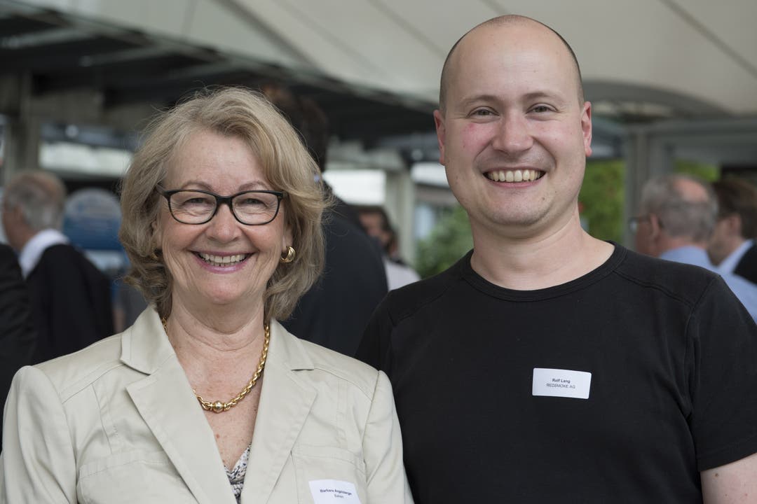 Barbara Angelsberger (Präsidentin FDP Schlieren) und Rolf Lang (Redsmoke)