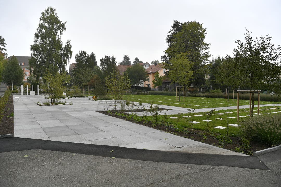 Die neue Grabanlage auf dem Friedhof Grenchen