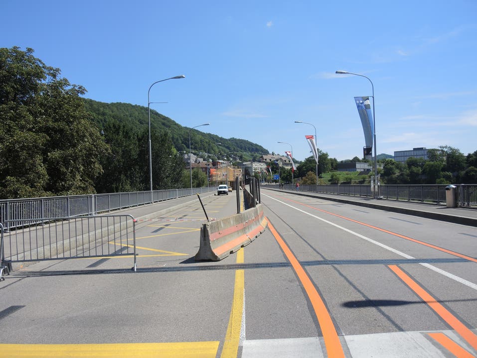Freie Sicht auf Wettingen: Die Hochbrücke wird zum Fussgängerparadies.