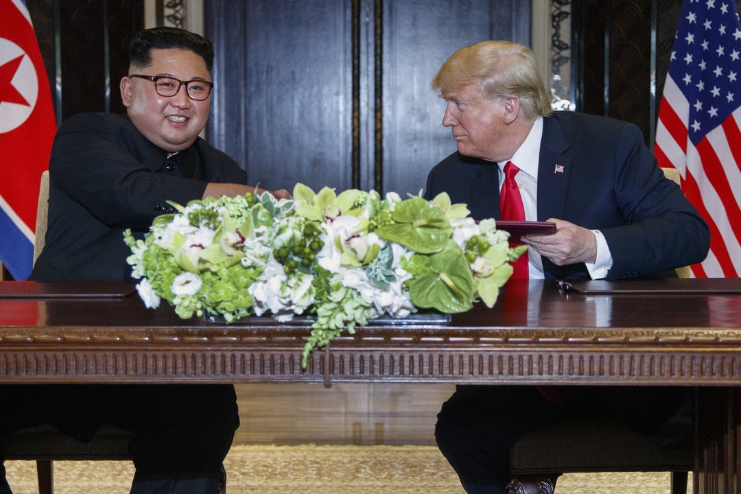 Die beiden Politiker bekundeten auch ihren Willen, eine dauerhafte Friedensordnung für Korea zu schaffen.