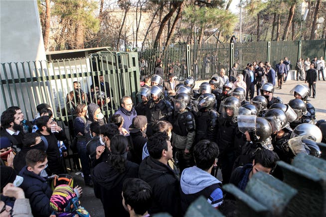 Proteste in Teheran: Die Regierung hat den «Schuldigen» ausgemacht. Key