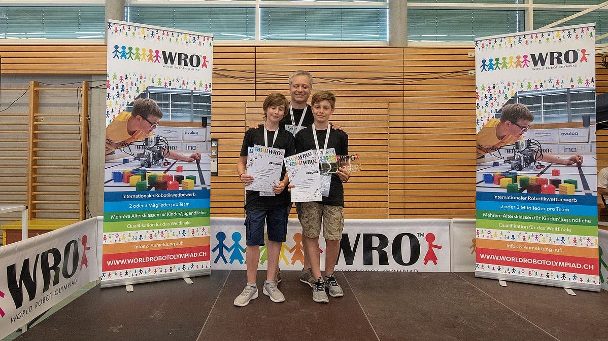 Jakob Hechler und Nicola Alessandrelli aus Erlinsbach haben in der Kategorie Junior (13-15 Jahre) den ersten Platz gemacht.
