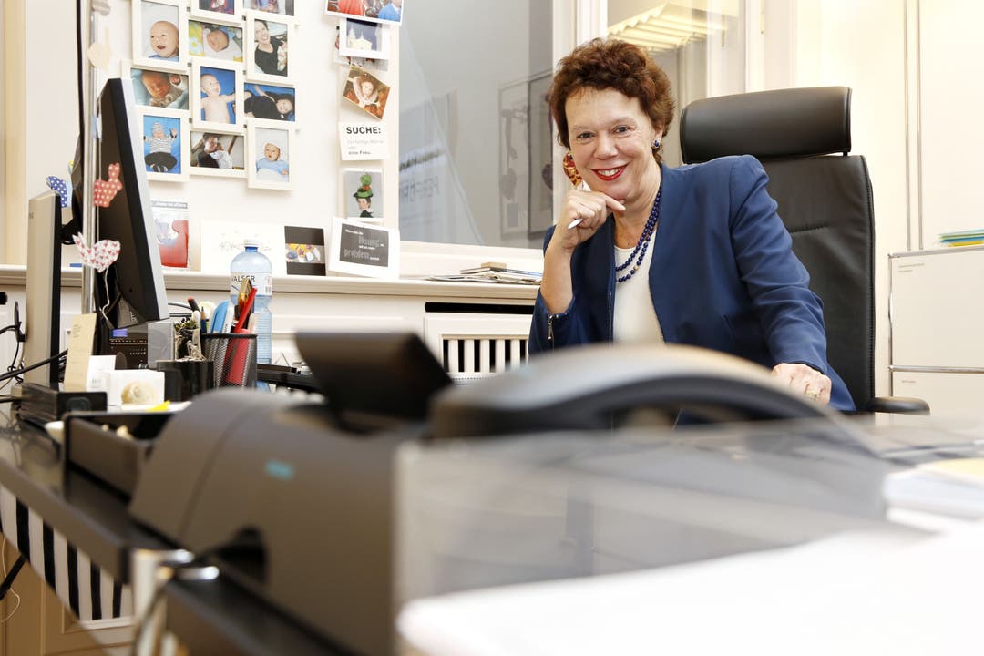Esther Gassler in ihrem Büro.