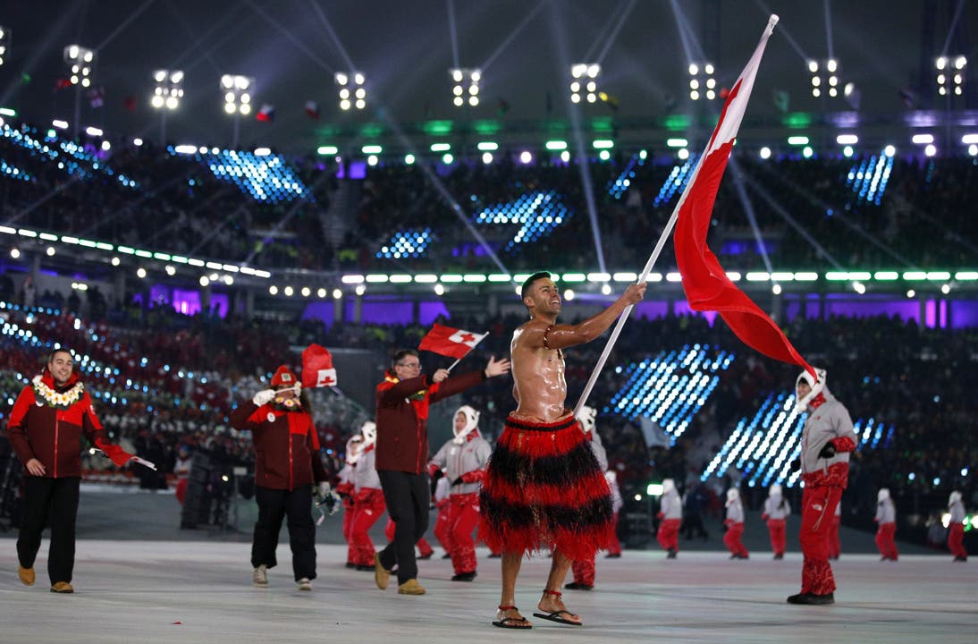 Pita Taufatofua aus Tonga an den Winterspielen von Pyeongchang