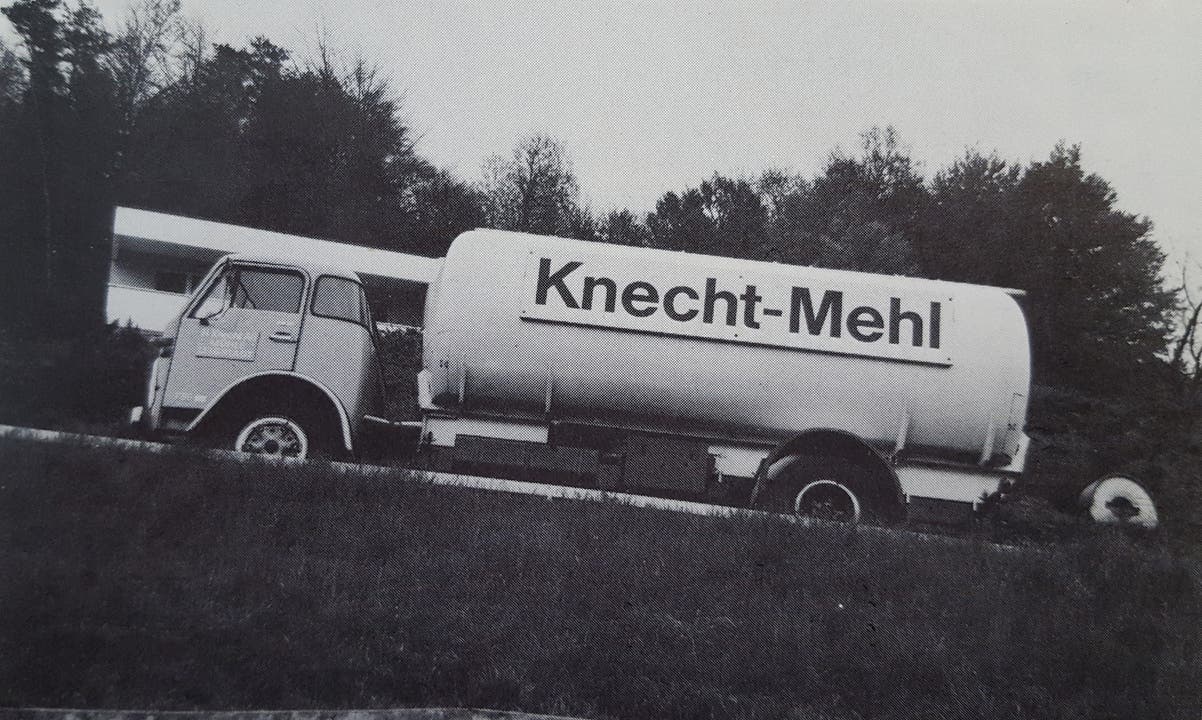 Den ersten Tankwagen für Mehl erwarb die Mühle 1968.