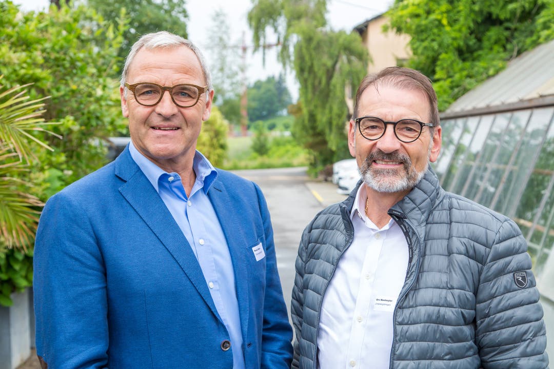 Der Oberengstringer Gemeinderat René Beck (CVP) und der neue Unterengstringer Gemeinderat Urs Muntwyler (FDP).