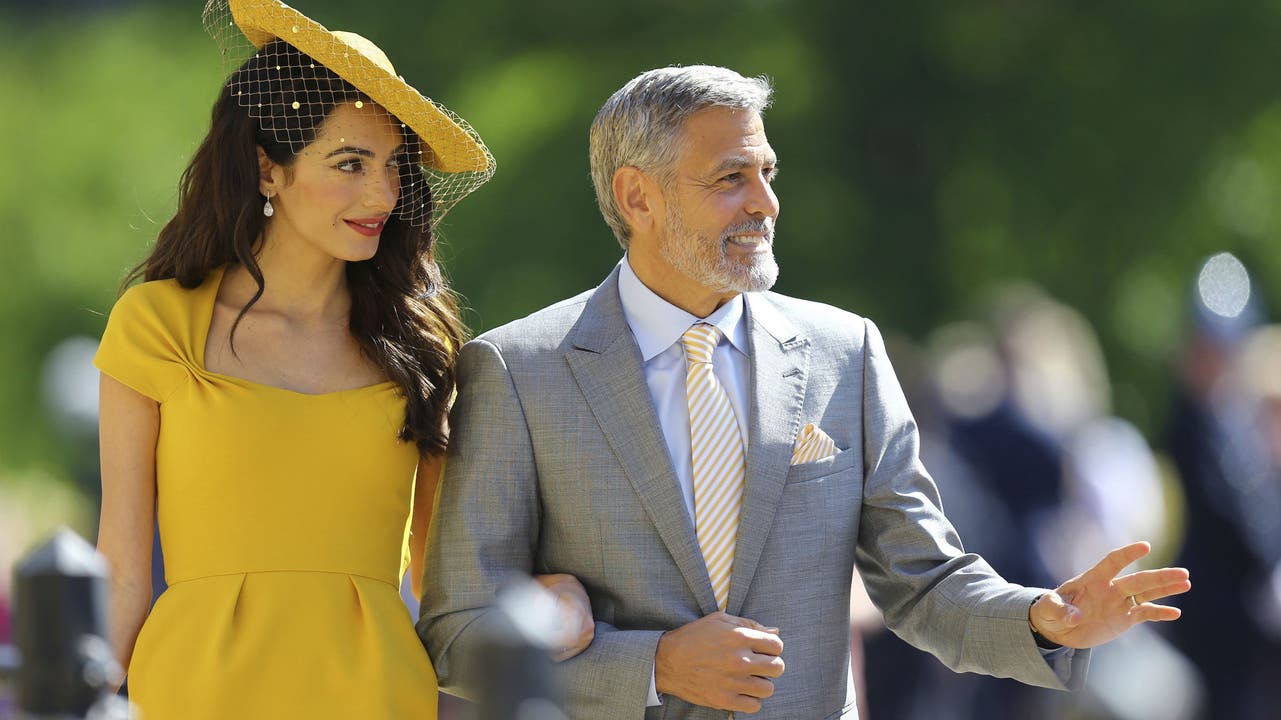... sowie George Clooney mit seiner Ehefrau Amal.