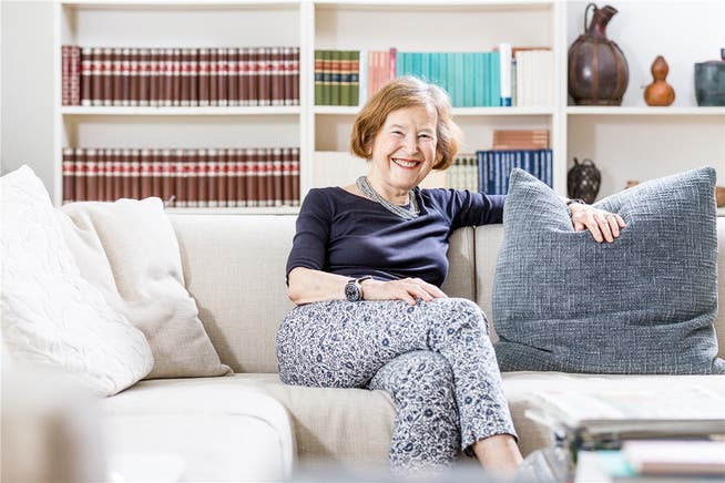 Mit sich im Reinen: Elisabeth Kopp bei sich zu Hause, wo das Interview geführt wurde. Sandra Ardizzone