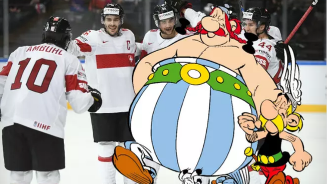 Asterix und Obelix: Die Maskottchen der diesjährigen Hockey-WM.