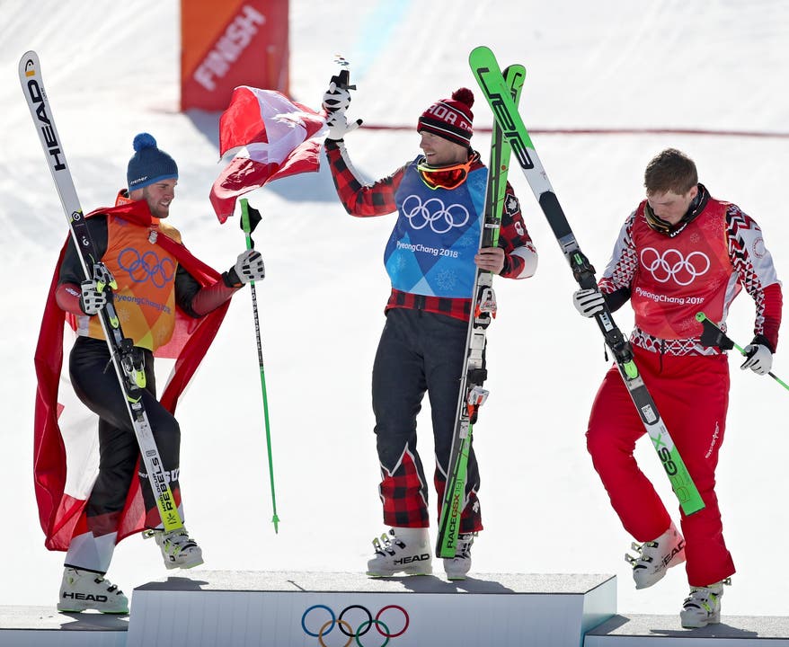 Schritt aufs Podest. Skicrosser Marc Bischofberger holt die 8. Medaille für die Schweiz.