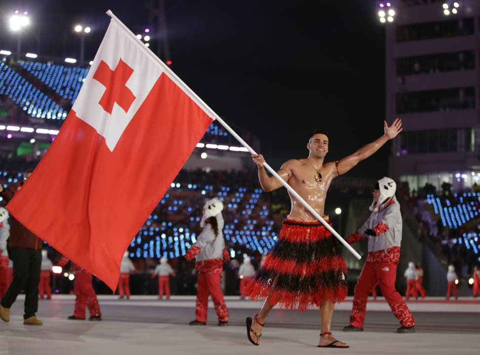 Pita Taufatofua aus Tonga an den Winterspielen von Pyeongchang