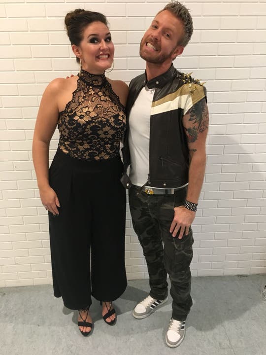 Petra und Chris in ihren Battle-Outfits