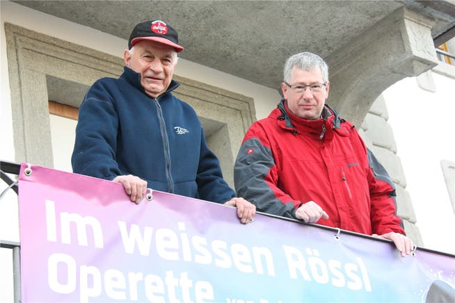 Präsident Hansrudolf Bürgi und Markus Bitterli. Er sorgt neu für die Verpflegung.