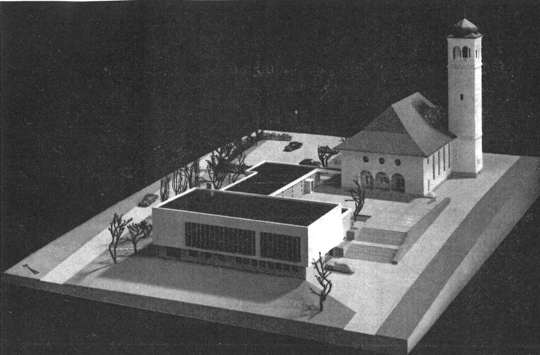 Architekturmodell des Entwurfs von Hans-Peter Bäschlin