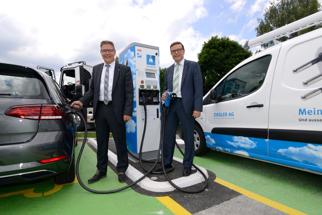 AEK eröffnet in Deitingen eine Schnellladestation für Elektroautos
