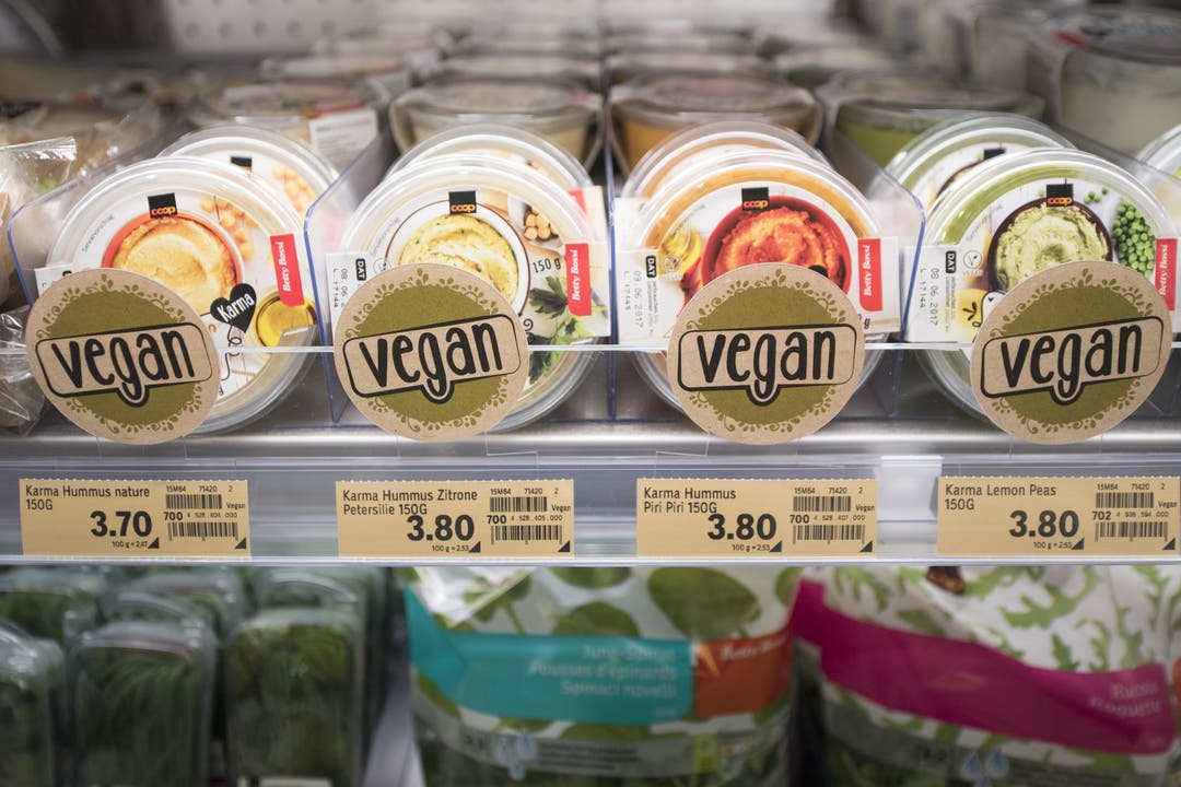 Im "Karma"-Shop im Bahnhof Zug finden sich ausschliesslich vegetarische und vegane Produkte.