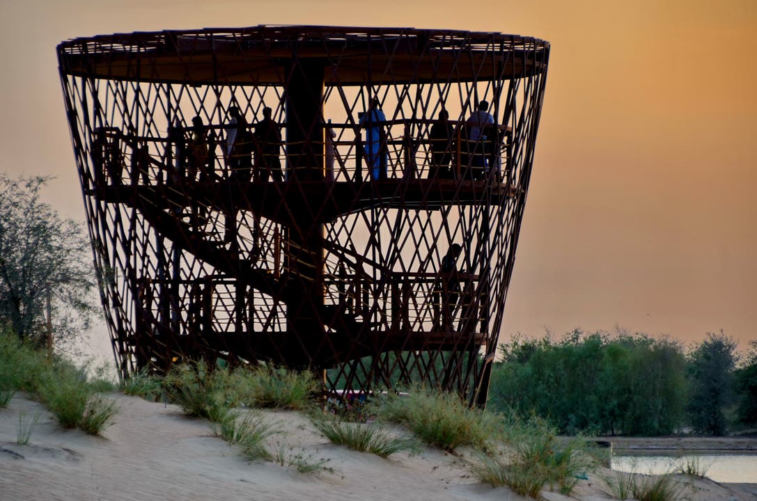 undefined Vogelbebeobachtungsstation bei den Qudra Lakes in Dubai UAE